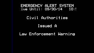 EAS Recreation 29 093014 Law Enforcement Warning For Newaygo MI [upl. by Smalley]