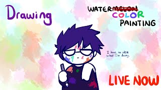 DRAWING STREAM  FreshInk  Watercolor painting [upl. by Imot]