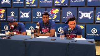 Moss Azubuike and Dotson reflect on KU sealing at least share of Big 12 title [upl. by Stoeber910]