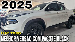 NOVA FIAT TORO VOLCANO 13 TURBO 2025  A MELHOR VERSÃO FLEX COM PACOTE BLACK [upl. by Christen]