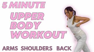 Upper Body Workout for Women  5 Minute Home Workout [upl. by Kcirtapnhoj]