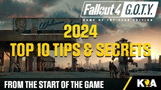 2024  TOP 10 EARLY GAME TIPS amp SECRETS  Fallout 4 [upl. by Bunnie157]