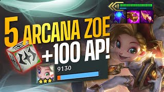 5 Arcana Zoe be like  Teamfight Tactics Set 12 [upl. by Anisamot910]