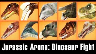 Jurassic Arena Dinosaur Fight 2  Triceratops Parasaurolophus  Eftsei Gaming [upl. by Ihskaneem358]