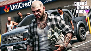 EL CHAPO FUORI DI TESTA E UBRIACO RAPINA SHOCK ALLA UNICREDIT  GTA 5 MOD VITA DA GANGSTER [upl. by Ah]