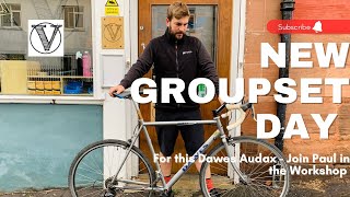 Shimano Groupset Fitting on a Dawes Audax Behind the scenes [upl. by Nwahsyd]