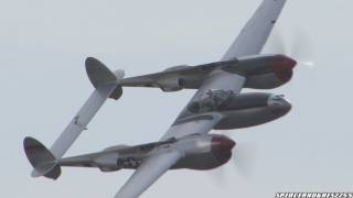 2011 California Capital Air Show  P38 Lightning [upl. by Sivlek]