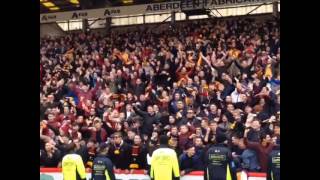 Motherwell fans vs aberdeen final game [upl. by Cataldo]