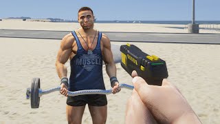 GTA 5  Taser Fire Bottle Baseball Bat amp Funny Ragdolls Vol14 [upl. by Wildee]