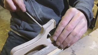 How To Make A CatapultSlingshot From Birch Plywood With Flatbands [upl. by Labanna]