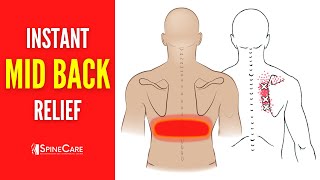 How to Relieve Middle Back Pain in SECONDS [upl. by Rahel]