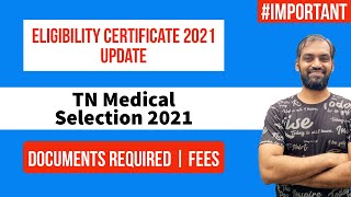 Eligibility certificate 2021 update  Dr MGR Medical university  TN medical selection [upl. by Kentigera]