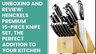 Unboxing and Review HENCKELS Premium 15Piece Knife Set the Perfect addition to your Kitchen [upl. by Noved]