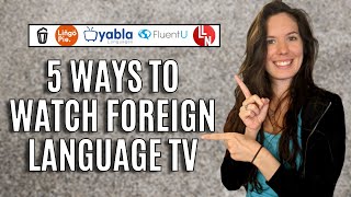 5 Different Ways to Learn a Language by Watching TV  best apps [upl. by Teece]