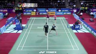 J F NielsenC Pedersen vs K HayakawaMMatsutomo  QF Match 1  YONEX Sunrise India Open 2015 [upl. by Wendt]