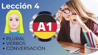 Lección 4  Curso A1 aleman  aprender aleman basico  plural en aleman conversacion aleman A1 [upl. by Norrad]