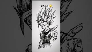 RIP Akira Toriyama 🙏 Speed drawing DragonBall characters  30min and 1hr shorts anime drawing [upl. by Selyn]