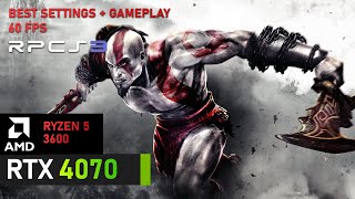 GOD OF WAR 3 RPCS3 Best Settings 2023  Ryzen 5 3600  RTX 4070  60FPS  Playable  Latest [upl. by Aeli]