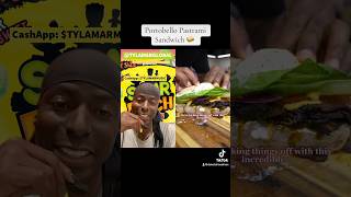 Portobello Pastrami Sandwich 🥪 blackyoutube duet veganrecipes veganfood veganlife singerlife [upl. by Noiraa]