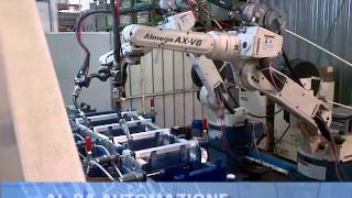 2 robot per saldatura scale in alluminio  AlBa Automazione [upl. by Cutcliffe]