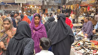 WALKING TOUR OF HYDERABAD PAKISTAN WALKING THROUGH SHAHI BAZAR RESHAM BAZAR CITY WALK 4K60FPS [upl. by Anera]