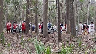 2024 Wormsloe Plantation Colonial Fire and Muster Artillery Drill and Firing [upl. by Fates]