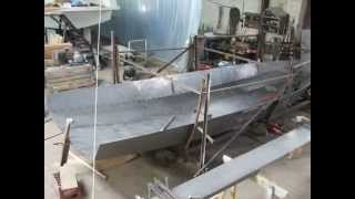 Budowa Jachtu Stalowego B800  steel yacht part1 [upl. by Uella668]