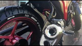 suzuki gixxer 155 exhaust modified [upl. by Annayhs]