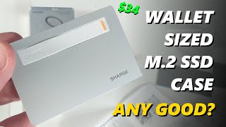 Sharge Disk Plus Review  Worlds Thinnest M2 SSD Case [upl. by Cacka]