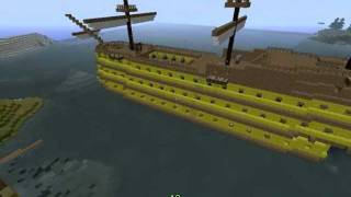 HMS Victory broadside MINECRAFT PC [upl. by Artekal]