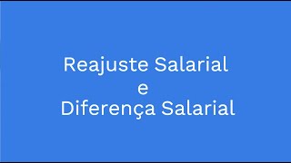 Lançamento de Reajuste e Diferença Salarial [upl. by Anisamoht]