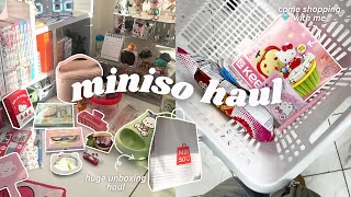 HUGE miniso haul  unboxing 🛒 blind boxes stationery items beauty etc [upl. by Aihsenrad]