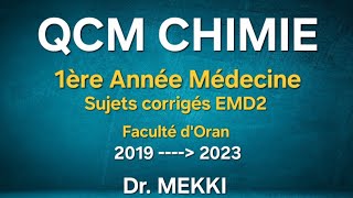 8 QCM CHIMIE  SUBSTITUTION NUCLEOPHILE SN1 [upl. by Aglo286]