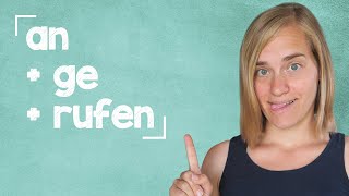 The Perfect Tense in German  Part 3 Separable Verbs  A2 with Jenny [upl. by Eslud]