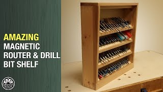 The Amazing Magnetic Router amp Drill Bit Shelf [upl. by Pleione]