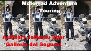 Motorrad Adventure Touring Forte Jafferau uber die Galleria al Seguret Motorrad Schotter Tour [upl. by Milli]