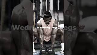 DAILY WORKOUT SPLIT ✌👈minivlog gymworkout timetable youtubeshort bodybuilding [upl. by Ocana]