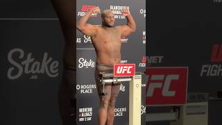 💪🏾😤 DERRICK LEWIS OFFICIAL WEIGH IN UFC EDMONTON [upl. by Dlorag]