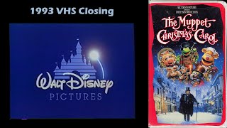 The Muppet Christmas Carol 1993 VHS Closing [upl. by Shena228]