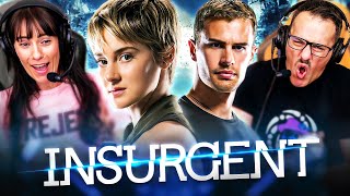 INSURGENT 2015 MOVIE REACTION FIRST TIME WATCHING Divergent 2  Full Movie Review [upl. by Einnel]