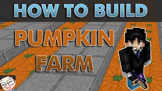 How To Build the Best Pumpkin Farm with schematic  Hypixel Skyblock [upl. by Graig235]