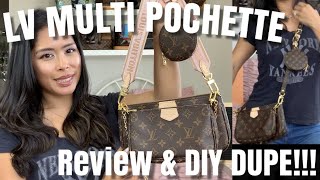 LV Multi Pochette Accessoires Bag Review amp DIY Louis Vuitton Dupe  A Heated Mess [upl. by Anavas]