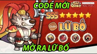 GoGo Tam Quốc 2  Code mới Siêu may mắn mở ra CHÓ Lữ Bố Mạnh Nhất [upl. by Elias]