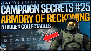 Halo Infinite ARMORY OF RECKONING  5 MUST GET HIDDEN ITEMS  SECRET COLLECTABLES  Complete Guide [upl. by Sedda]