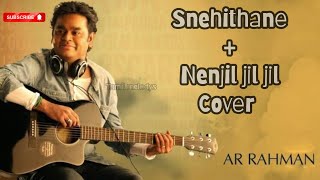 Snehithane × Nenjil jil jil  Remix Cover  A R Rahman  Tamil Melodys [upl. by Sullecram]