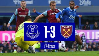 EVERTON 13 WEST HAM UNITED  Premier League highlights [upl. by Hallsy154]