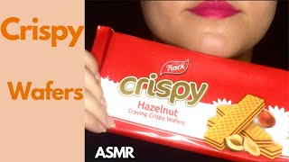 Crispy wafers eating  ASMR  Eating sounds [upl. by Scrivings]