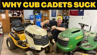 Why Cub Cadet Mowers Suck VS John Deere [upl. by Casta603]