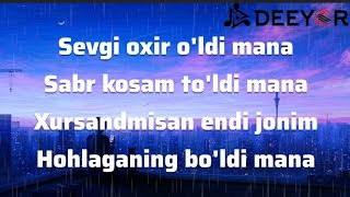 Yagzon Behruz  Xursandmisan  karaoke text premyera yagzon 2024 remix [upl. by Ikcir]