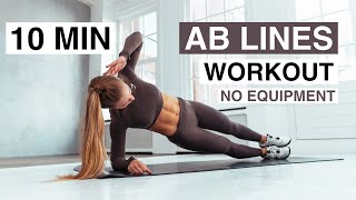 10 MIN AB LINES WORKOUT No Equipment [upl. by Yllac327]